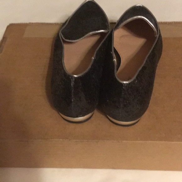 Women black sequins  size 39  pointed toe flats - Picture 5 of 5